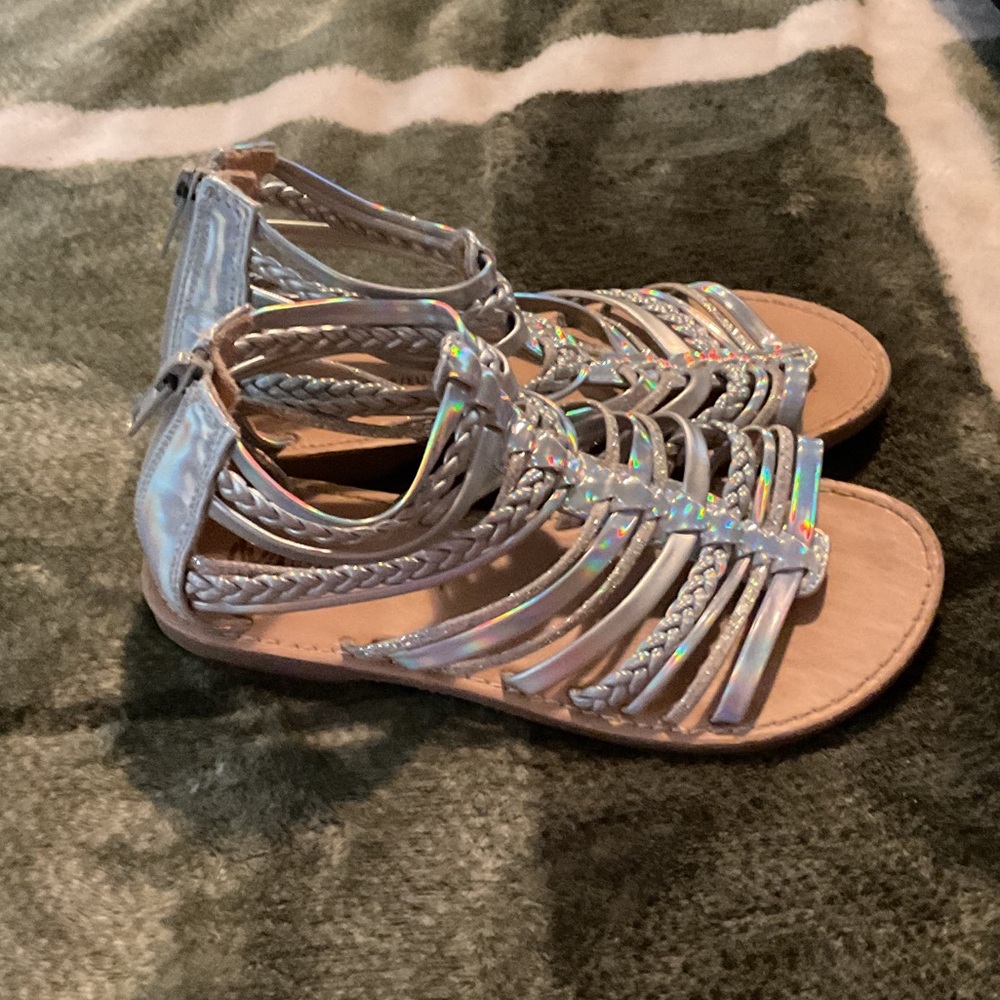 Holographic Kids Sandals